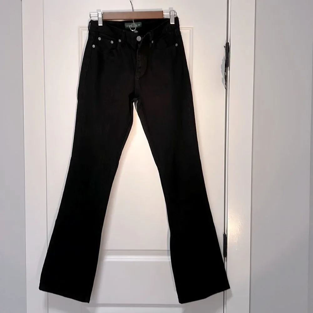 Ralph Lauren black classic bootcut jeans size 2